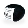 Vihat & Wiesch | Merino Soft | 100% Virgin Wool | 50g (160m) | Needle 3 - 3.5mm | Black
