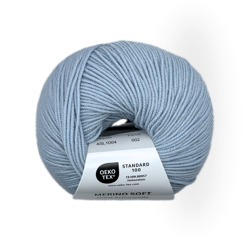 Vihat & Wiesch | Merino Soft | 100% Virgin Wool | 50g (160m) | Needle 3 - 3.5mm | Sky