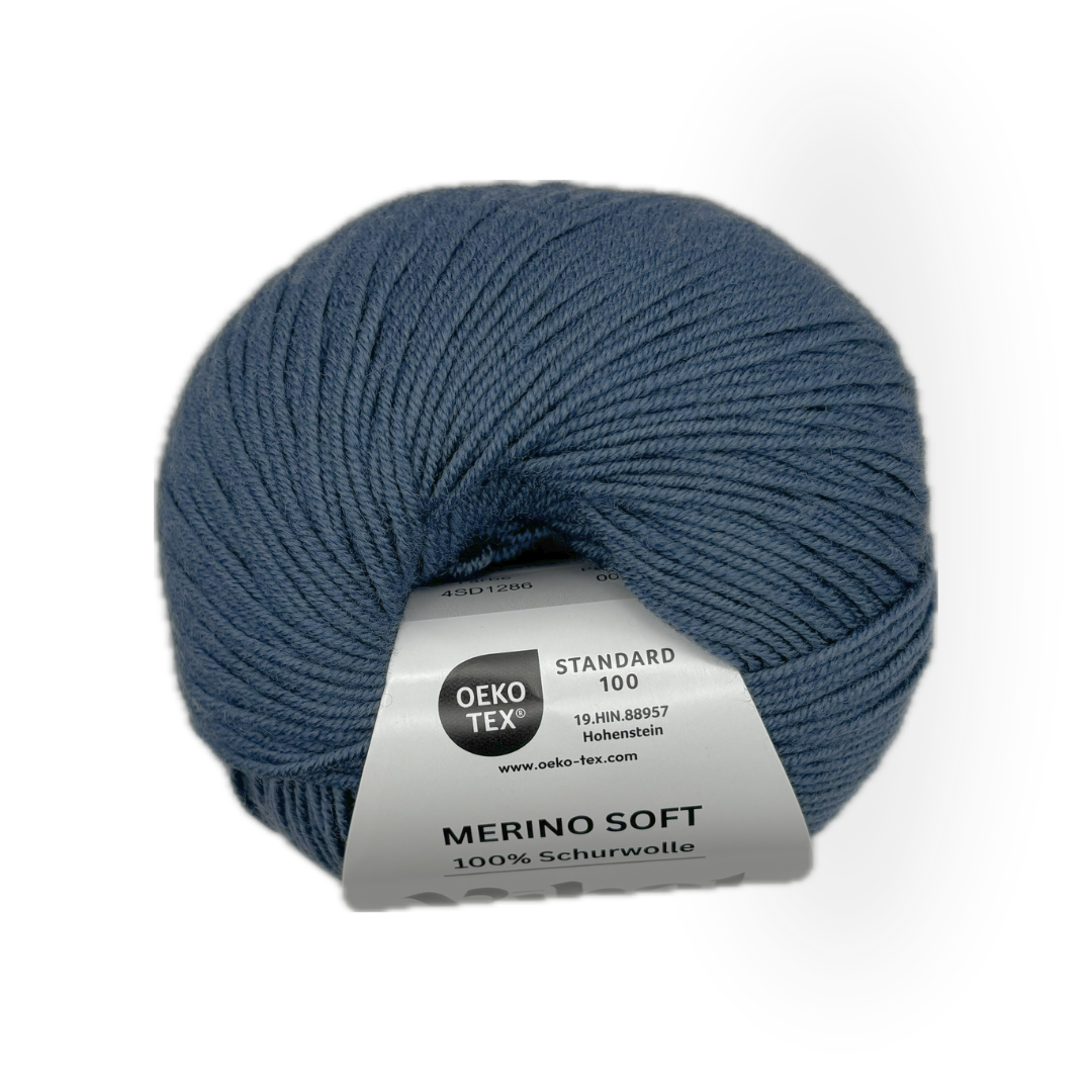 Vihat & Wiesch | Merino Soft | 100% Schurwolle | 50g (160m) | Nadel 3 - 3,5mm | Hellblau